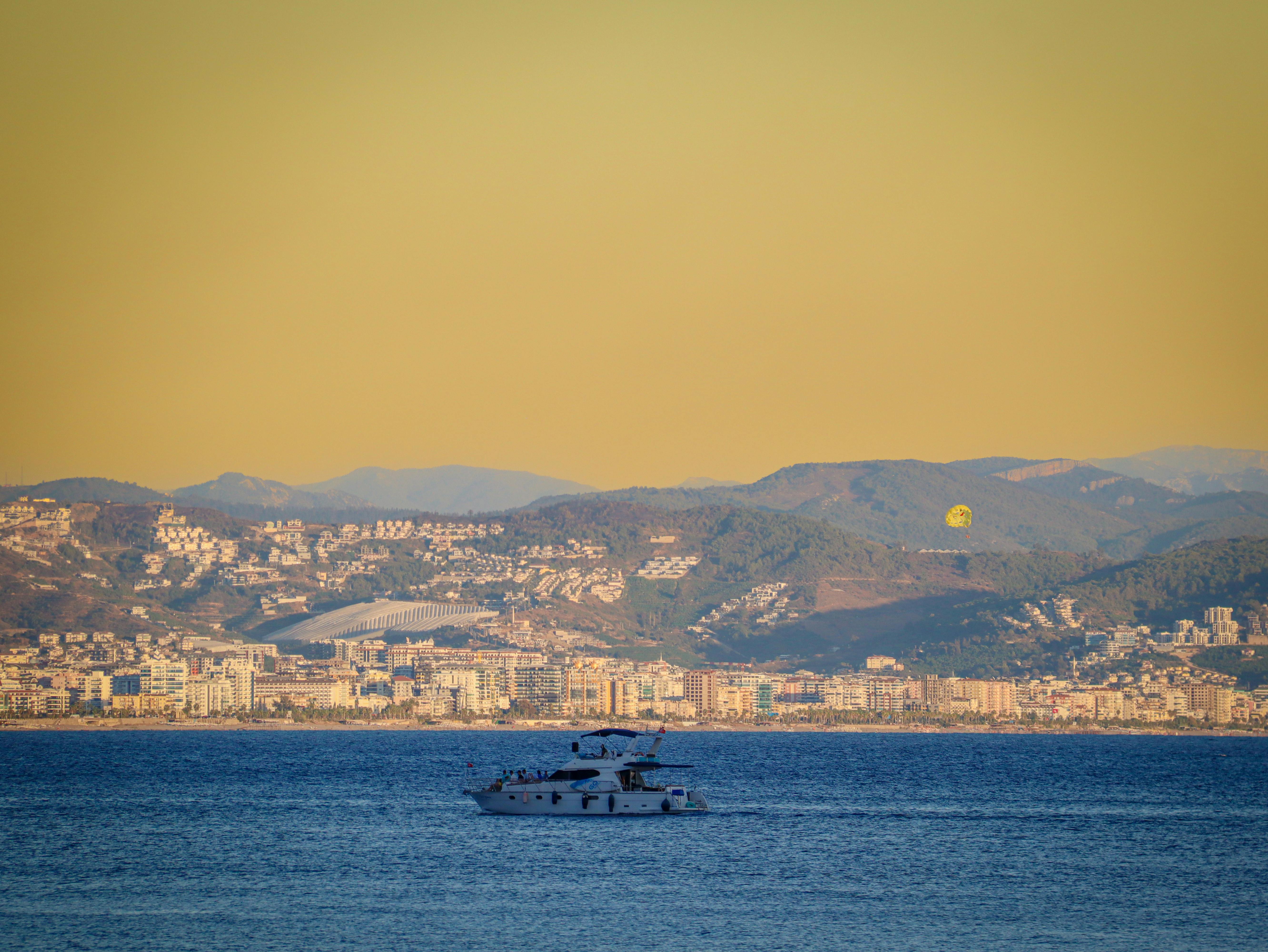 Abstract travel scene background for Tide Journey